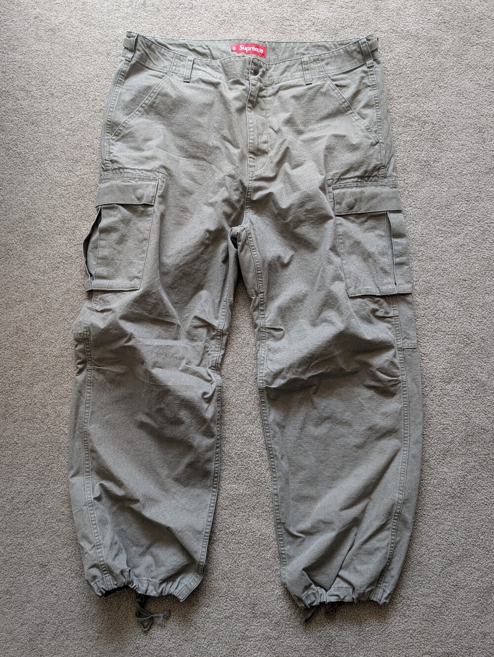 Supreme Heavyweight Green Cargo Pant (FW24) Size 36